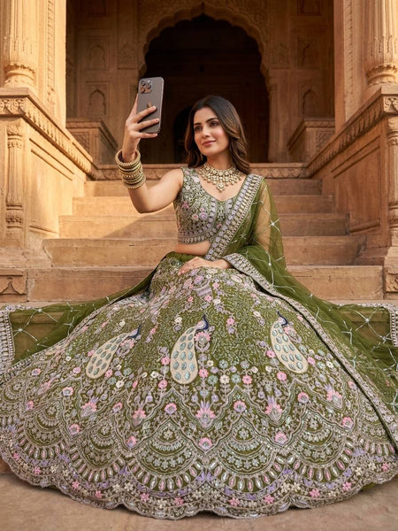 Premium Butterfly Net Lehenga Choli with Coding Sequins Work