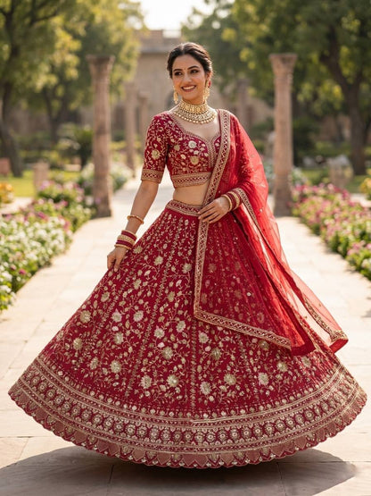Premium Faux Georgette Lehenga Choli with Sequence Embroidery