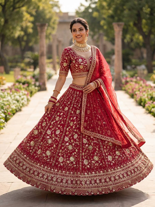 Premium Faux Georgette Lehenga Choli with Sequence Embroidery