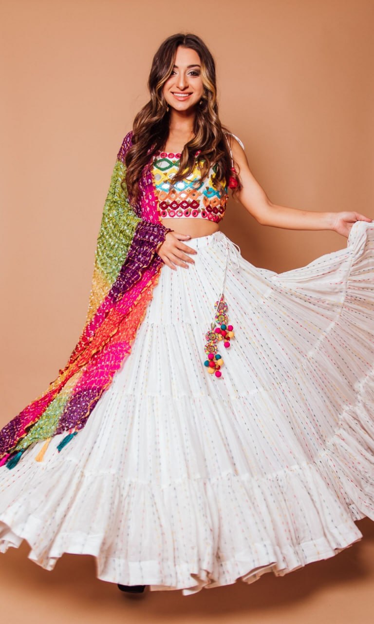 Premium Embroidered Georgette Lehenga Set