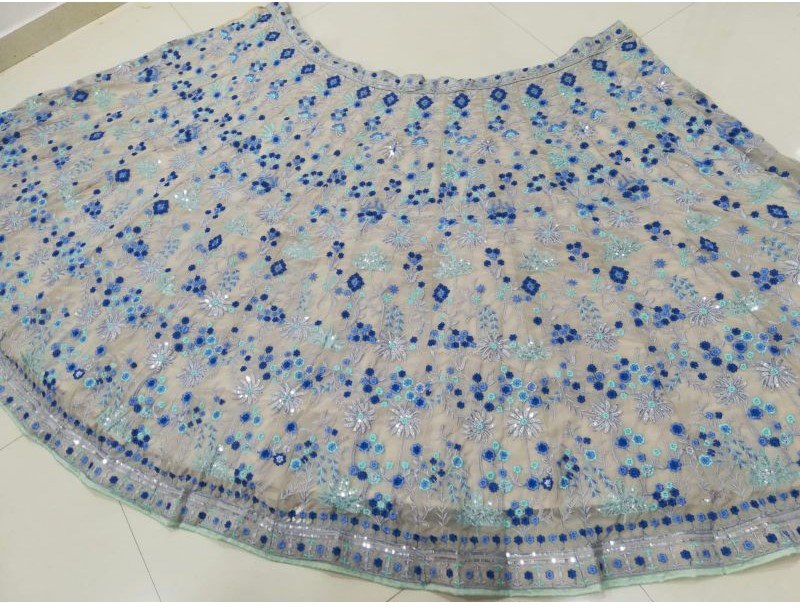 Exquisite Multi-Color Faux Georgette Lehenga Choli Set