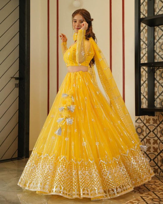 Premium Butterfly Net Lehenga Choli set