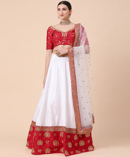 Royal Diamond Satin Lehenga Set