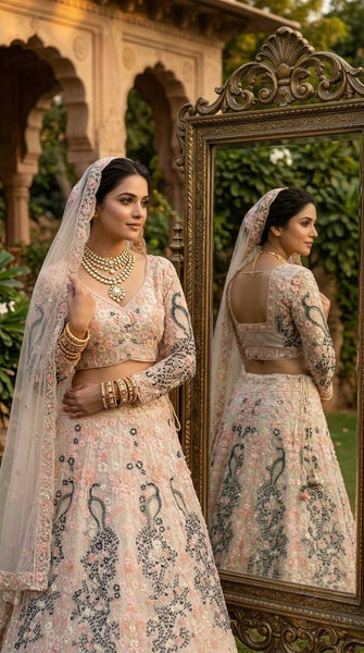 Premium Butterfly Net Lehenga Choli with Coding Sequins Work