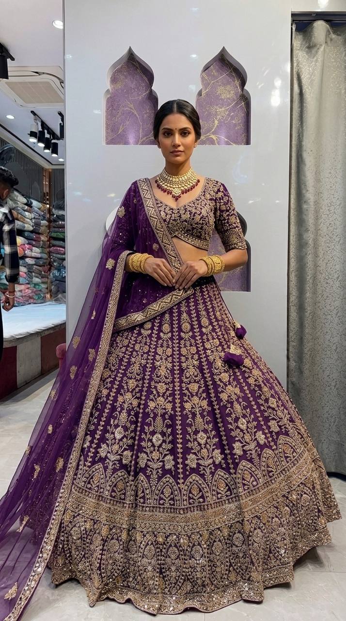 Premium Faux Georgette Lehenga Choli set