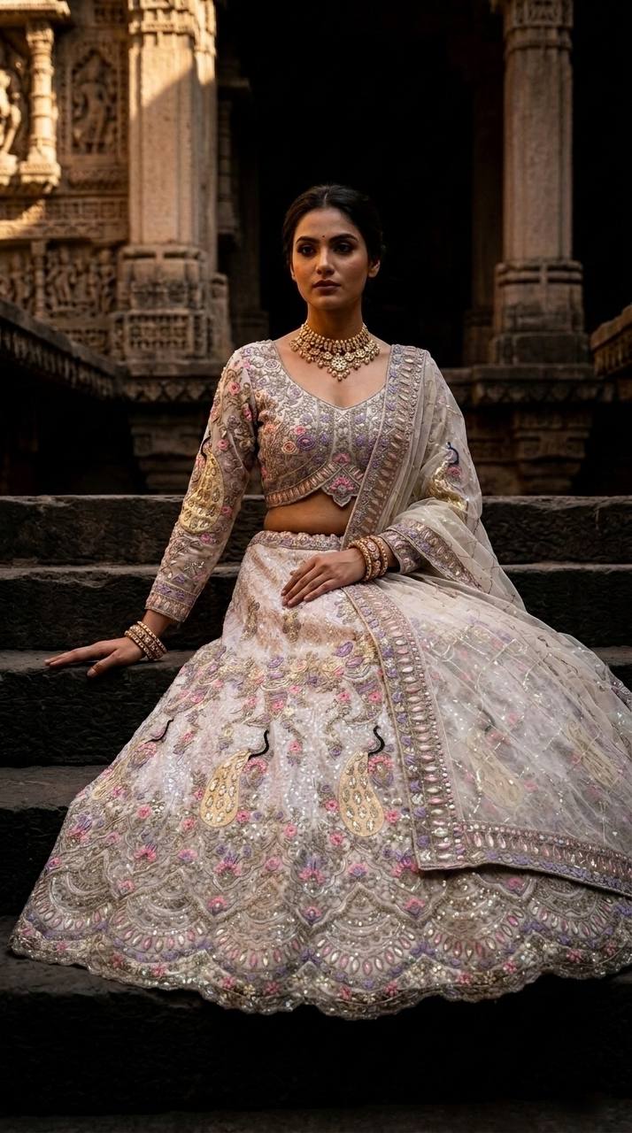 Exquisite Coding Sequins Net Lehenga choli Set