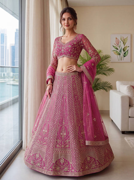 Latest Net Lehenga Choli