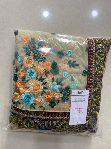 Latest Net Embroidery Saree with blouse