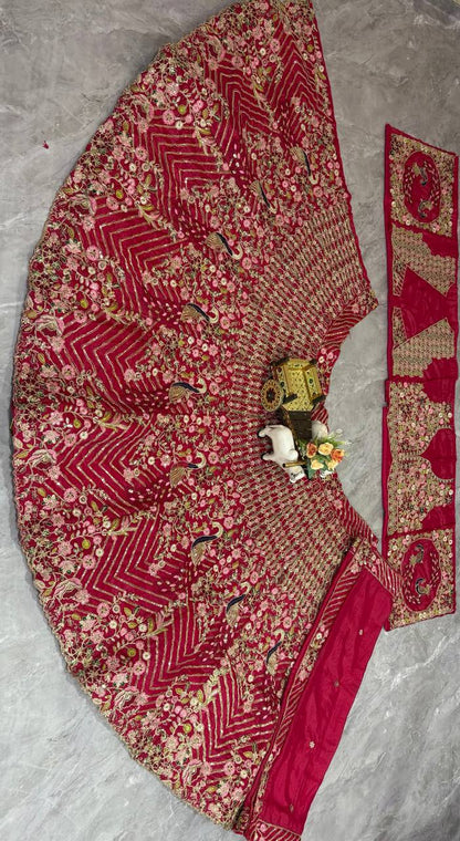 Twinkle Silk Coding Sequins Embroidered Lehenga Choli Set
