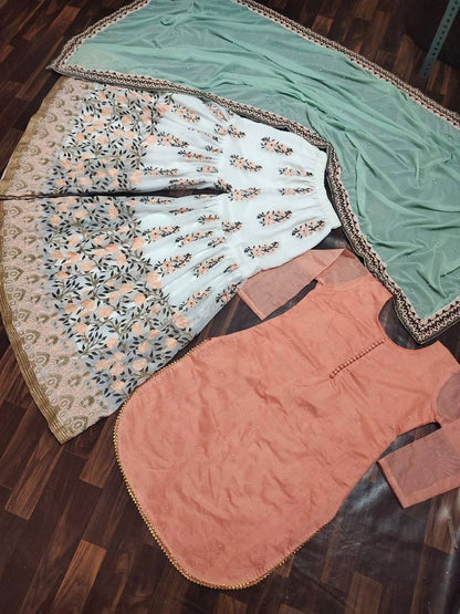 Top Sharara Dupatta Set For Party Wear