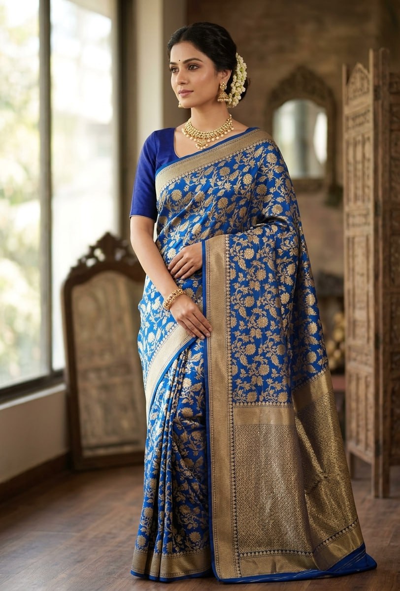 Latest Designer silk saree women