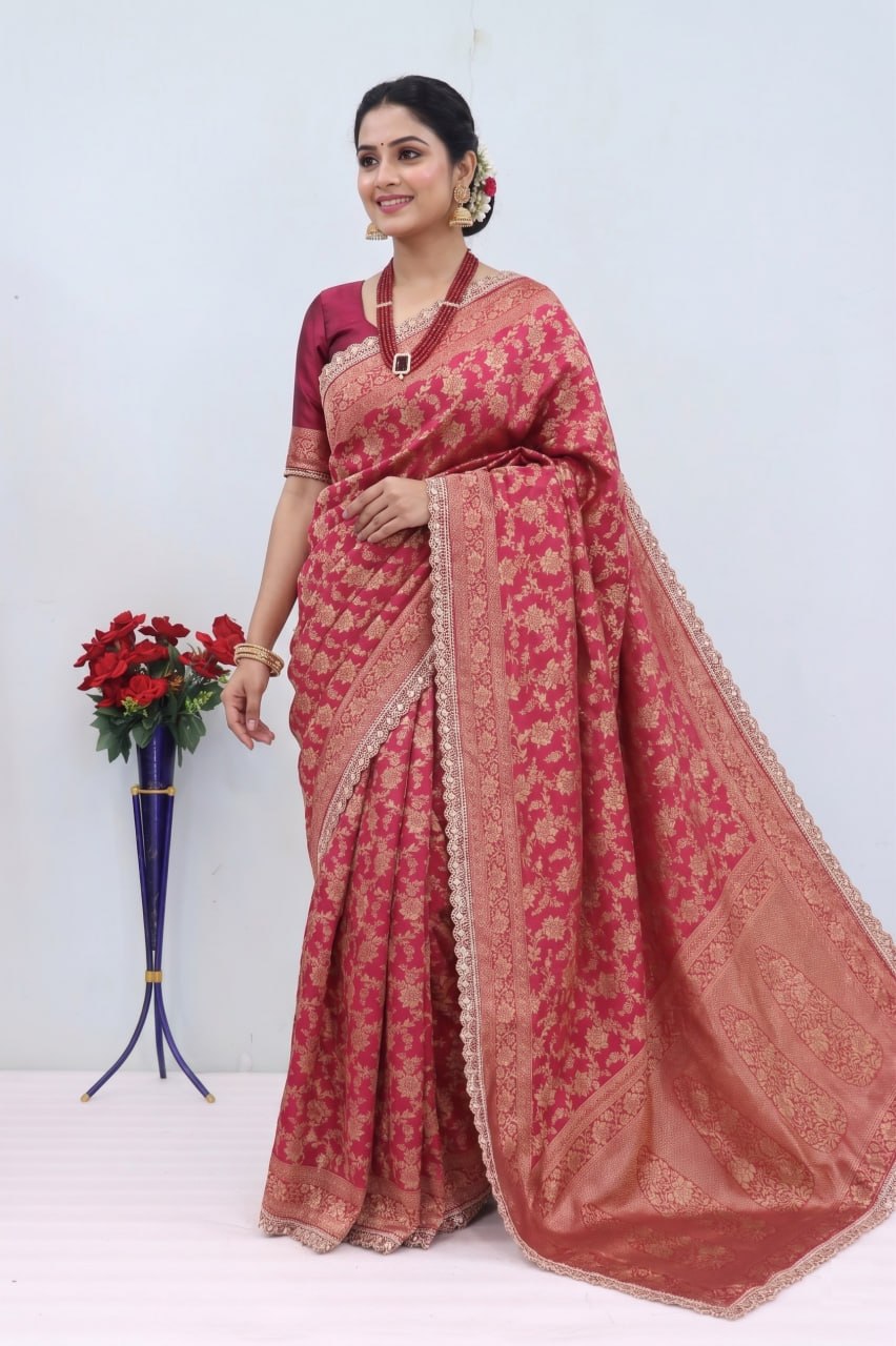 Kanjeevaram Silk Saree With Blouse Piece