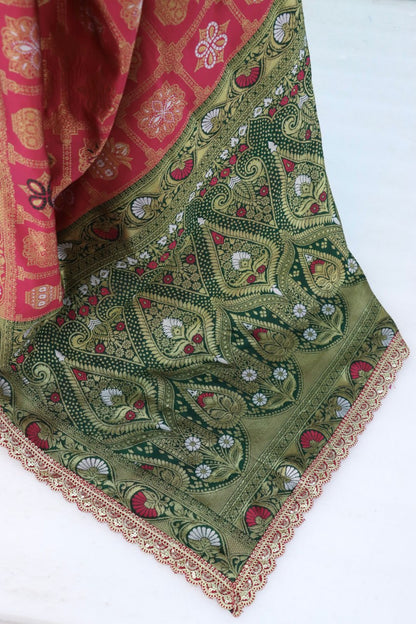 Wedding Wear Banarasi Silk Saree Blouse