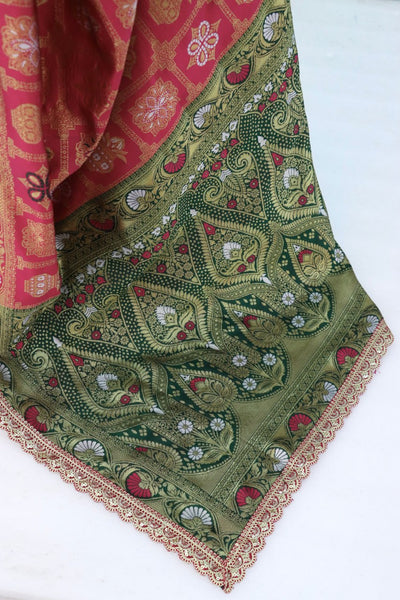 Wedding Wear Banarasi Silk Saree Blouse