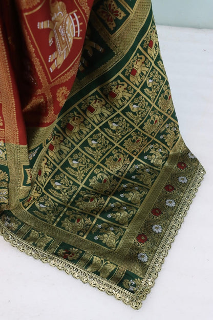 Latest Banarasi Silk Saree Blouse