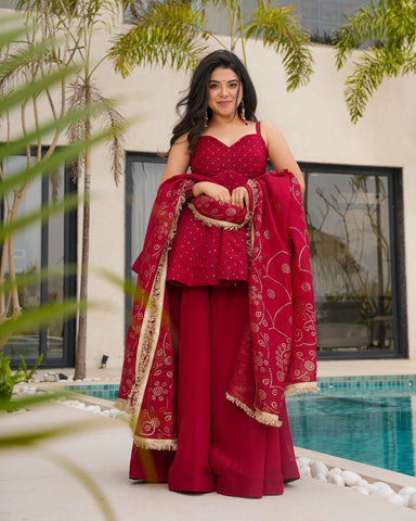 Latest Tabby Organza Ready Made Salwar Suit