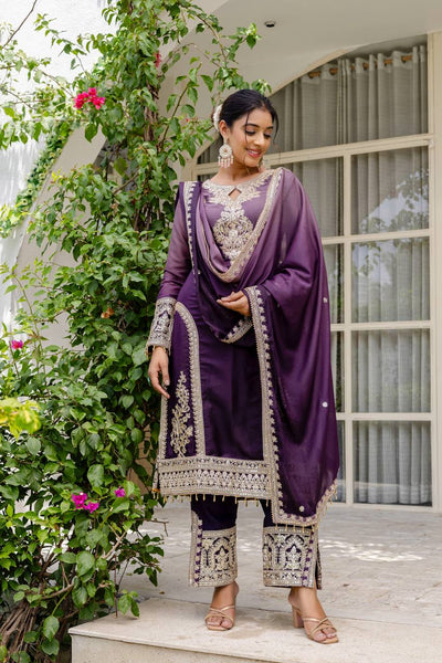 Party Wear Georgette Sequence Salwar Suit