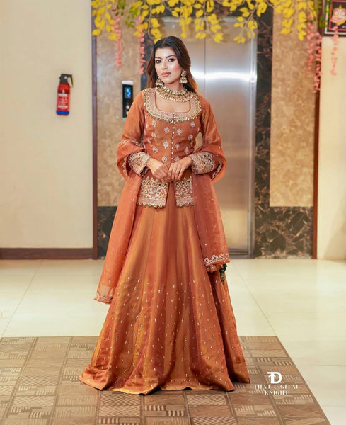 Latest Simmer Silk Moti Sequence Work Lehenga Choli