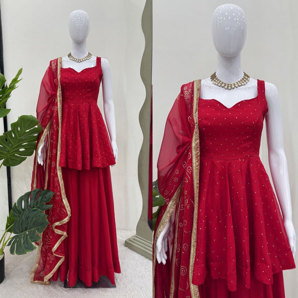Latest Tabby Organza Ready Made Salwar Suit