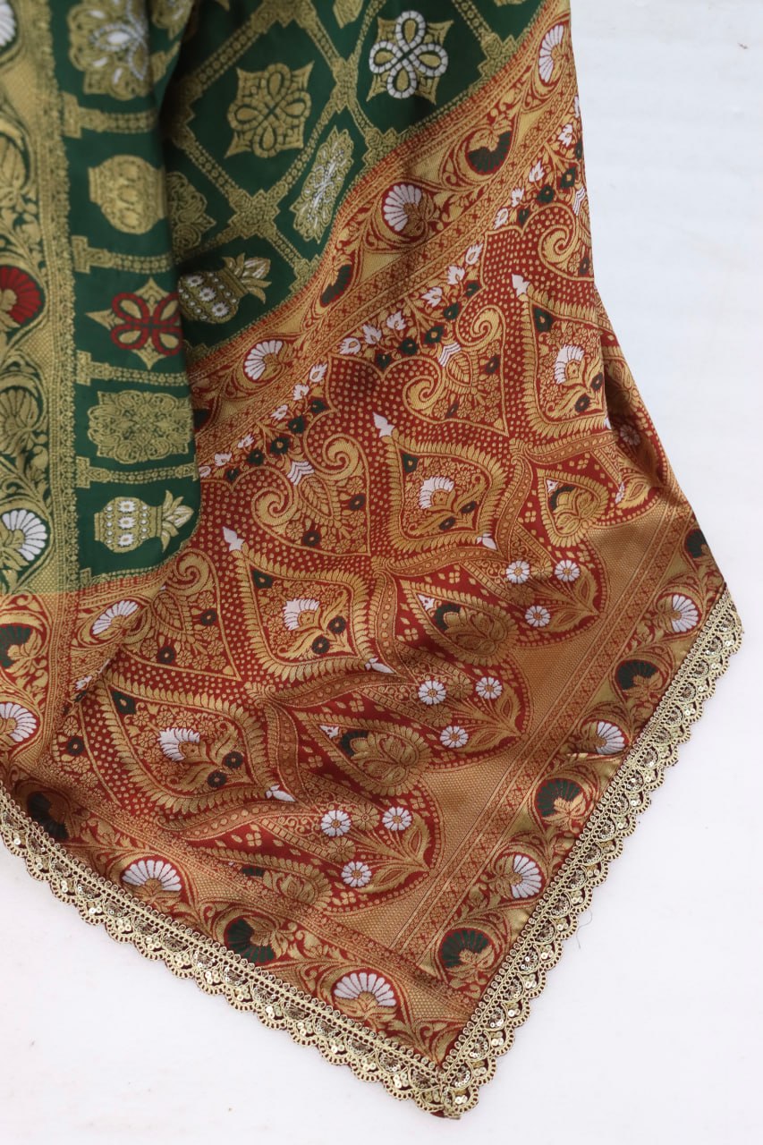 Wedding Wear Banarasi Silk Saree Blouse