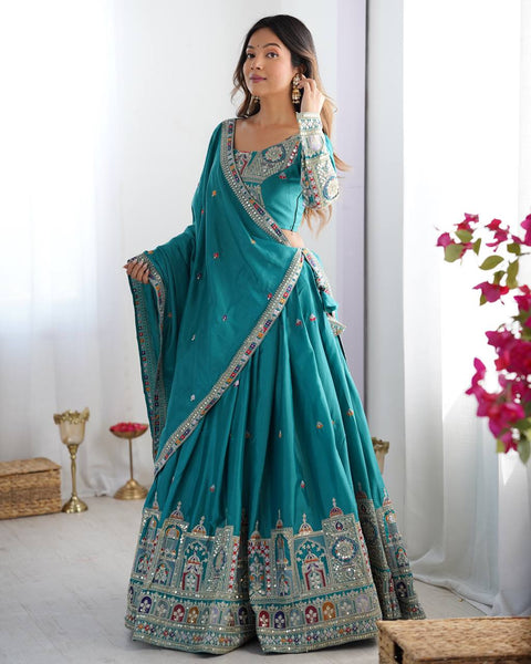 Wedding Wear Crape Silk Sequence Lehenga Choli
