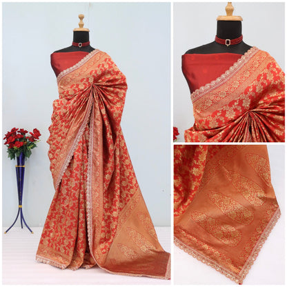 Kanjeevaram Silk Saree With Blouse Piece