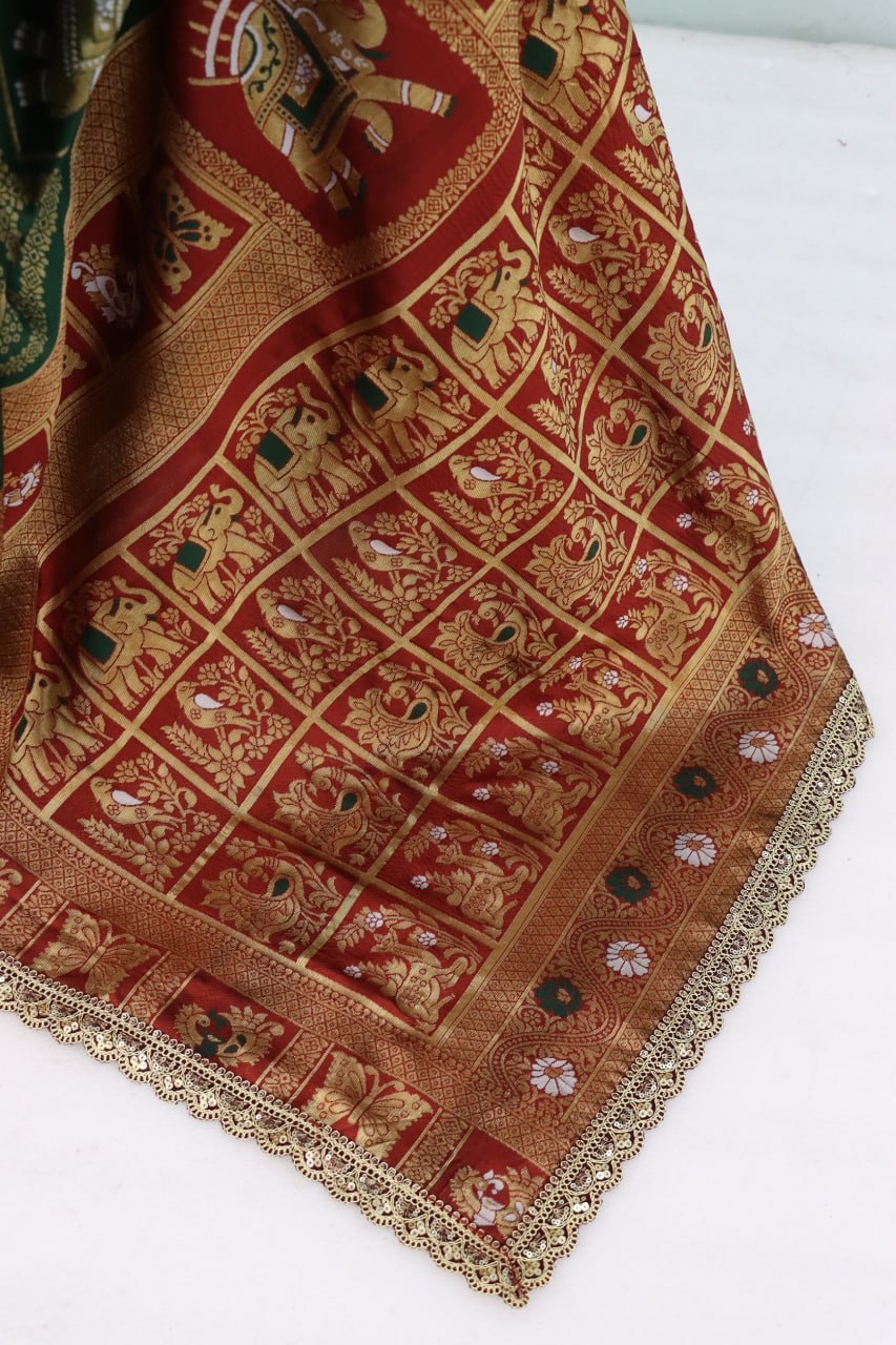 Latest Banarasi Silk Saree Blouse