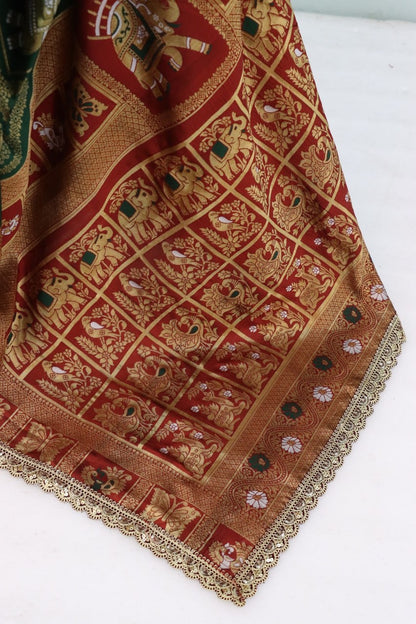 Latest Banarasi Silk Saree Blouse