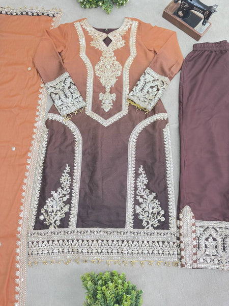 Party Wear Georgette Sequence Salwar Suit