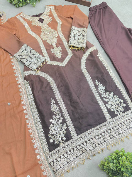 Party Wear Georgette Sequence Salwar Suit