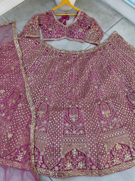 Butterfly Net Sequins Codding Embroidery Lehenga Choli