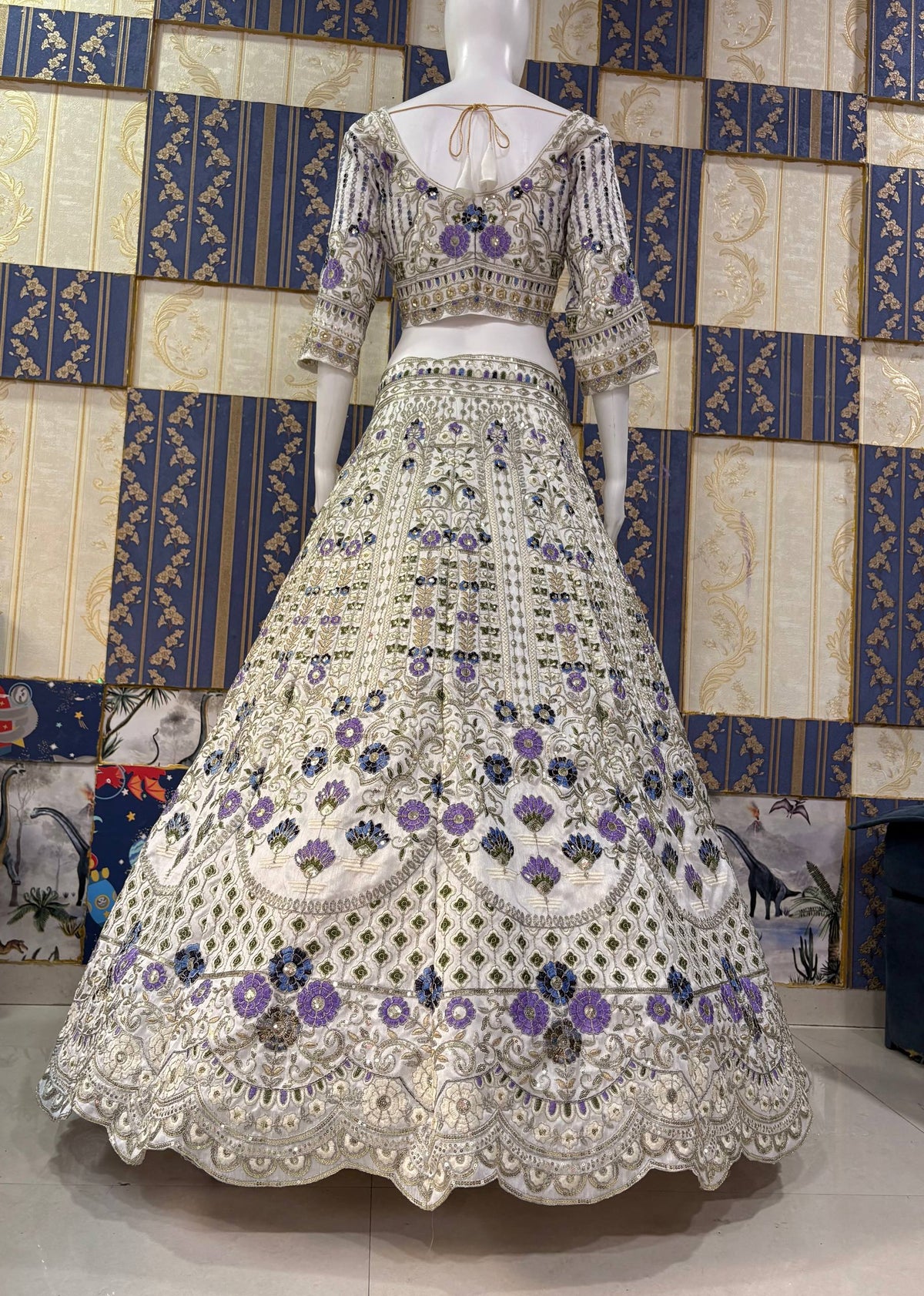 Exquisite Mono Satin Silk Lehenga Choli with Coding and Sequins Work