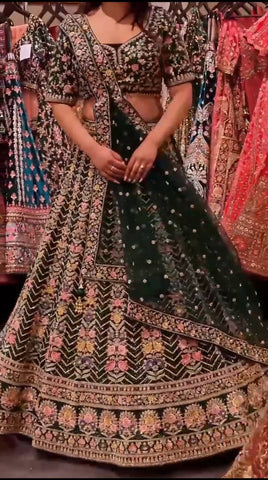 Latest 4 Meter Georgette Sequence Embroidered Work Lehenga Choli