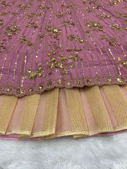Latest Georgette Embroidery Thread Lehenga Choli