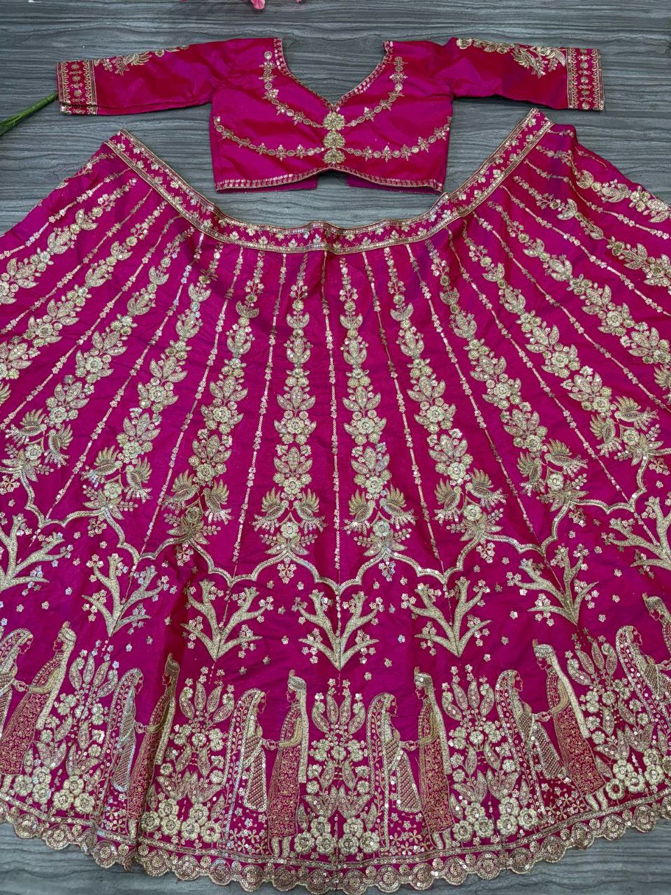 Wedding Wear Silk Lehenga Choli