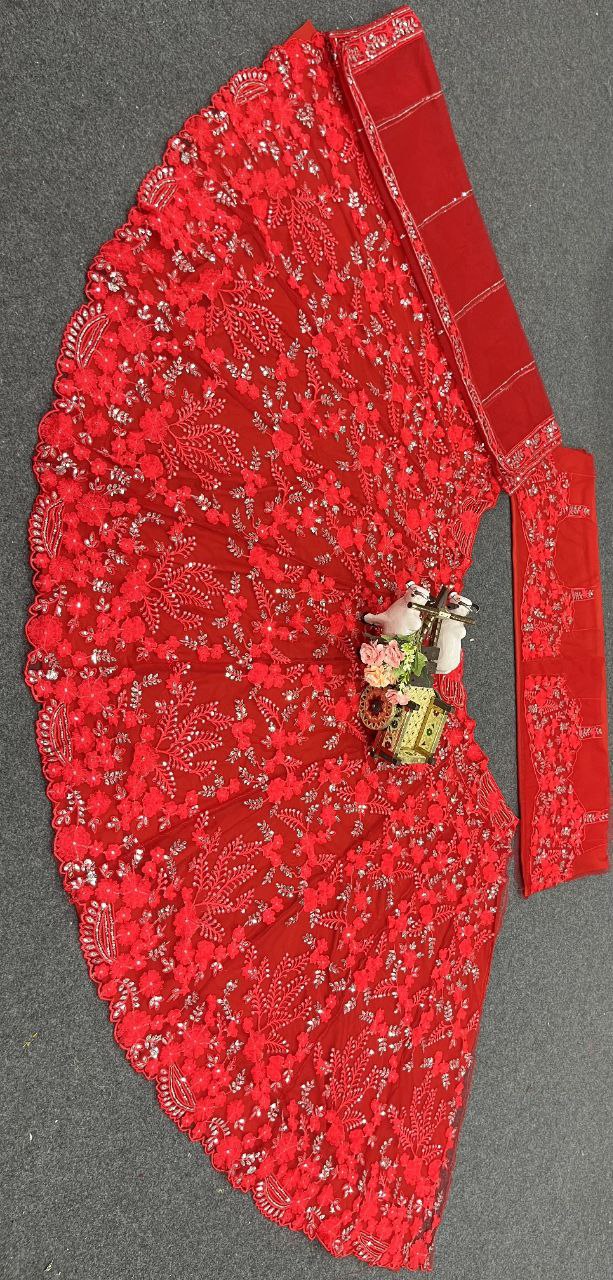 Ville Fashion Red Lehenga