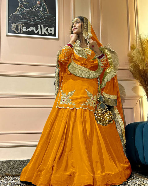 Latest Crape Silk Sequence Work Lehenga Choli