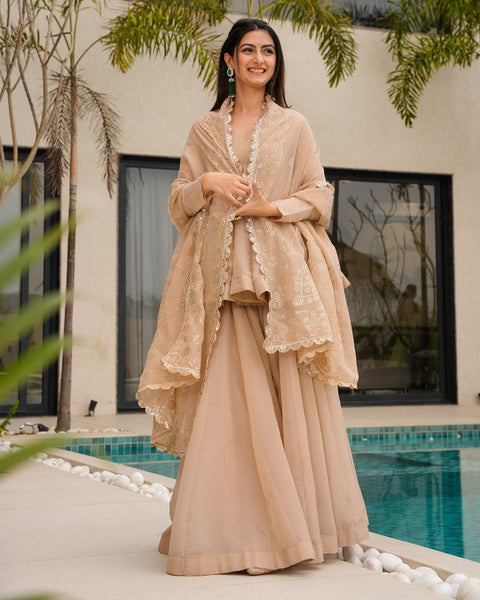 Latest Tabby Organza Ready Made Salwar Suit