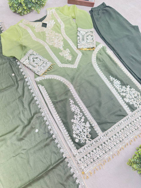 Party Wear Georgette Sequence Salwar Suit