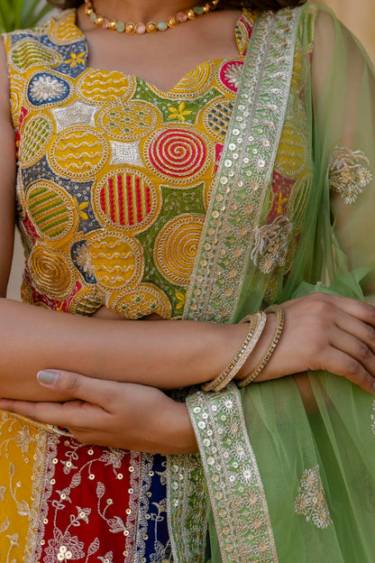 Latest Georgette Multi Thread Sequence Lehenga Choli