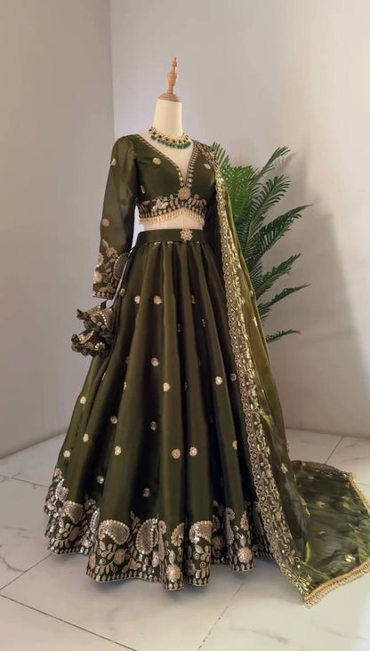 Wedding Wear Jimmy Cho Sequence Lehenga