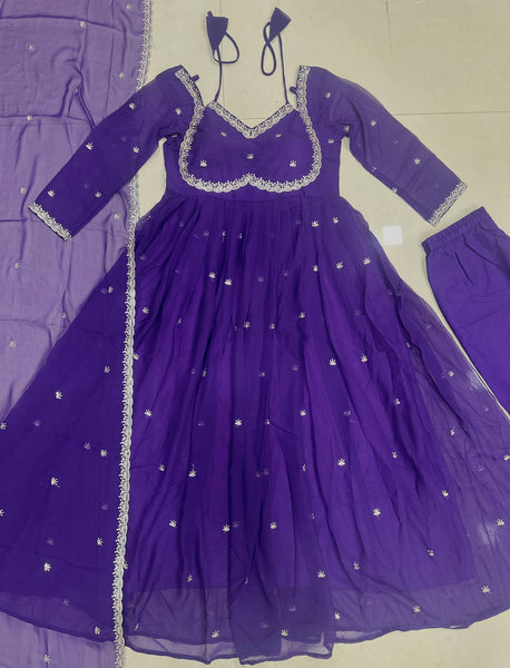 Latest Georgette Anarkali Salwar Suit