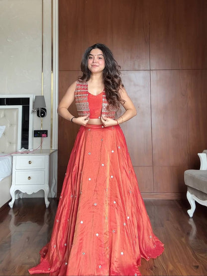 Simmer SIlk Kotti Lehenga Choli