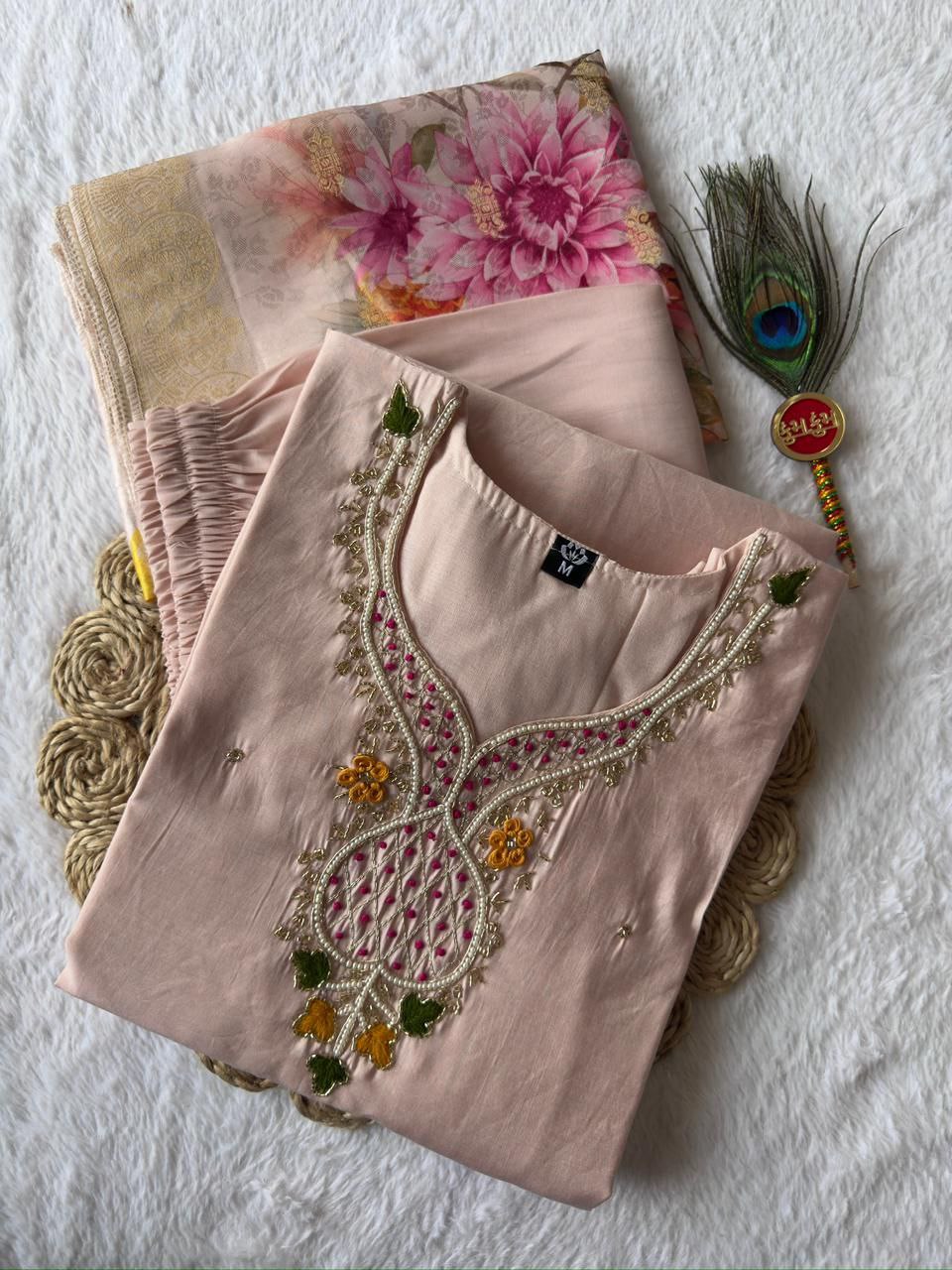 Roman Silk Hand Work Salwar Suit