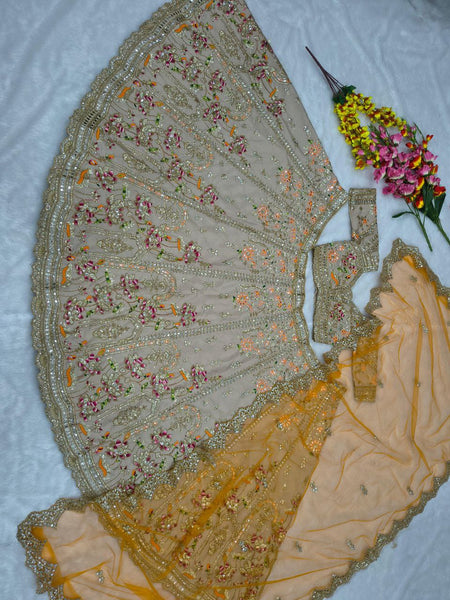 French Crepe Silk Lehenga Choli set