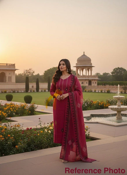 Cherry Hand Block Printed Pure Cotton Suit Set