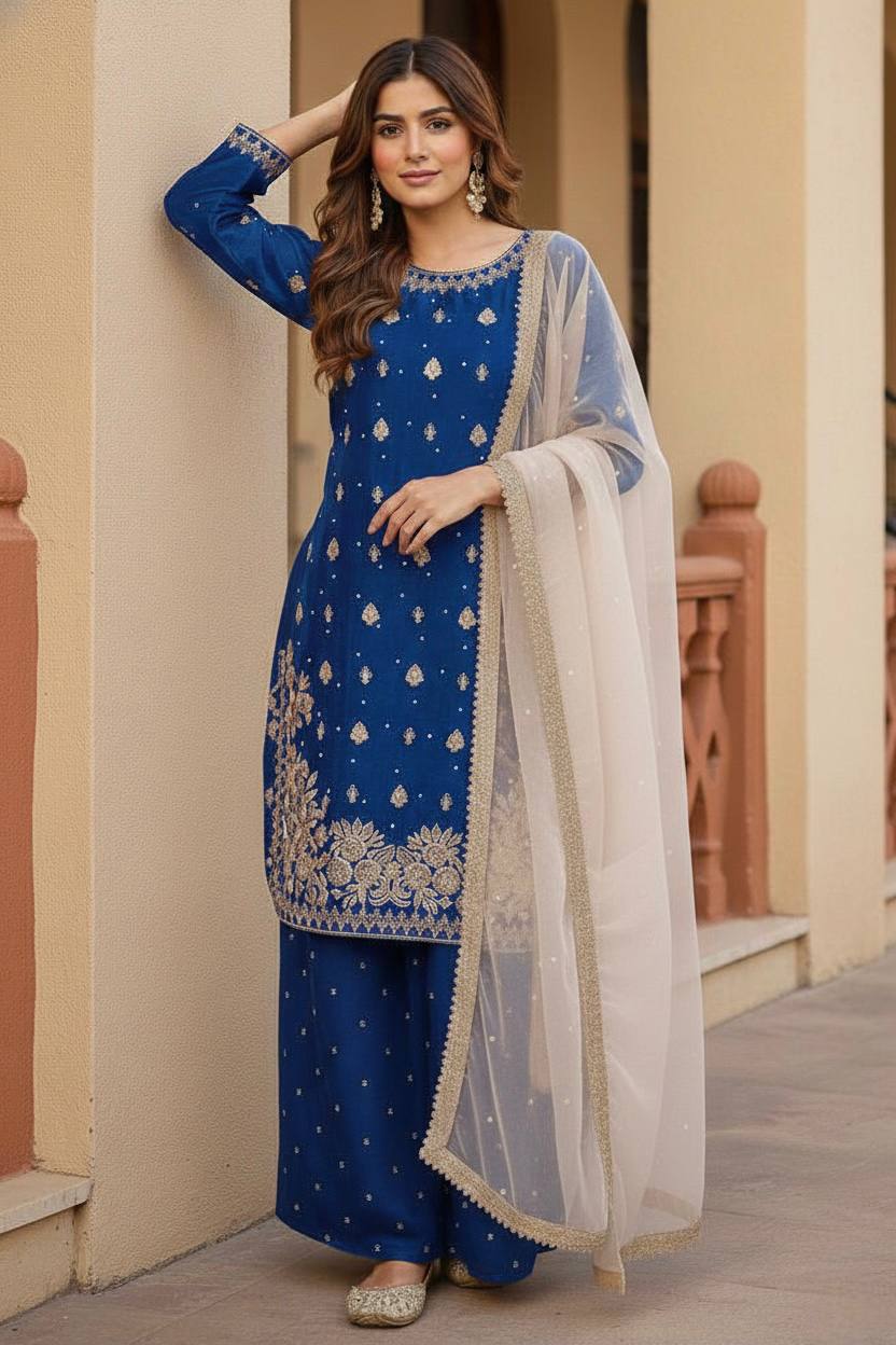 Heavy GMY Silk Suit Set.