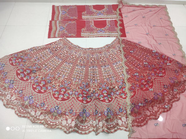 Designer Mono Satin Silk Lehenga Choli with Coding Sequins Cut-Work