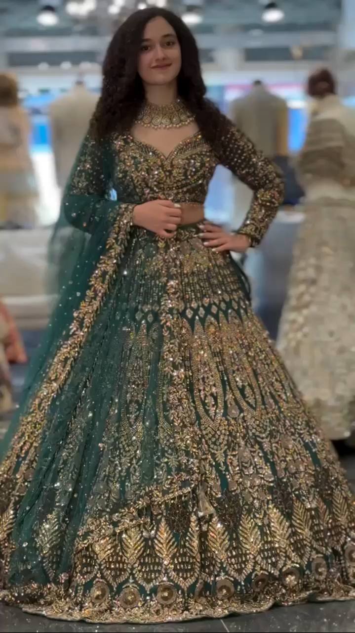Premium Soft Butterfly Net Lehenga Choli With Intricate Sequins Work