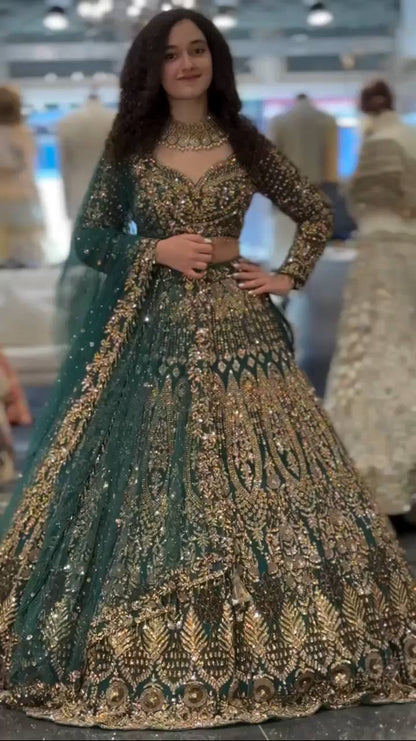 Premium Soft Butterfly Net Lehenga Choli With Intricate Sequins Work
